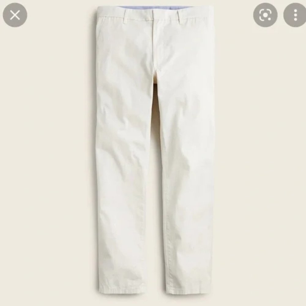 J crew slim boyfriend chino pants in natural